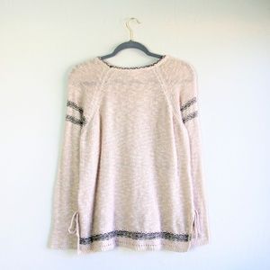 Knox Rose Sweaters - Knox Rose blush lace up pullover sweater Knox Rose Sweaters - Knox Rose blush lace up pullover sweater
